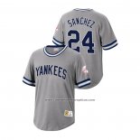 Camiseta Beisbol Hombre New York Yankees Gary Sanchez Cooperstown Collection Gris