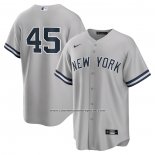 Camiseta Beisbol Hombre New York Yankees Gerrit Cole Road Replica Gris
