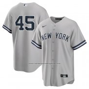 Camiseta Beisbol Hombre New York Yankees Gerrit Cole Road Replica Gris