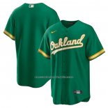 Camiseta Beisbol Hombre Oakland Athletics Alterno Replica Verde