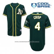 Camiseta Beisbol Hombre Oakland Athletics Coco Crisp 4 Verde Alterno Cool Base