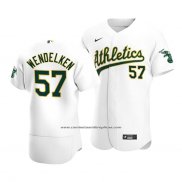 Camiseta Beisbol Hombre Oakland Athletics J.b. Wendelken Kelly Autentico Alterno Verde