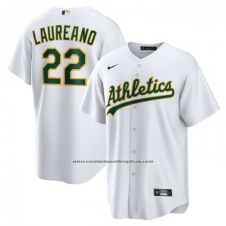 Camiseta Beisbol Hombre Oakland Athletics Ramon Laureano Primera Replica Blanco