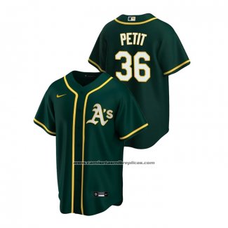 Camiseta Beisbol Hombre Oakland Athletics Yusmeiro Petit Alterno Replica Verde