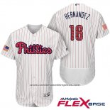 Camiseta Beisbol Hombre Philadelphia Phillies 2017 Estrellas y Rayas Cesar Hernandez Blanco Flex Base