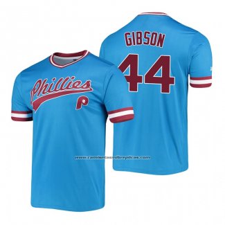 Camiseta Beisbol Hombre Philadelphia Phillies Kyle Gibson Cooperstown Collection Stitches Azul