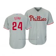 Camiseta Beisbol Hombre Philadelphia Phillies Roman Quinn Cool Base Segunda Gris