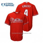 Camiseta Beisbol Hombre Philadelphia Phillies Scott Kingery Cool Base Fashion Rojo