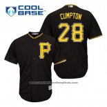 Camiseta Beisbol Hombre Pittsburgh Pirates Brandon Cumpton 28 Negro Alterno Cool Base