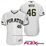 Camiseta Beisbol Hombre Pittsburgh Pirates Ivan Nova Blanco 2018 Primera Alterno Flex Base