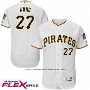 Camiseta Beisbol Hombre Pittsburgh Pirates Jung Ho Kang Blanco Flex Base Autentico Collection
