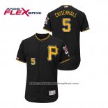 Camiseta Beisbol Hombre Pittsburgh Pirates Lonnie Chisenhall Autentico Flex Base Negro