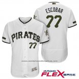 Camiseta Beisbol Hombre Pittsburgh Pirates Luis Escobar Blanco 2018 Primera Alterno Flex Base