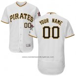 Camiseta Beisbol Hombre Pittsburgh Pirates Personalizada Blanco