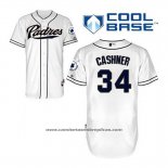 Camiseta Beisbol Hombre San Diego Padres Andrew Cashner 34 Blanco Primera Cool Base