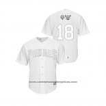 Camiseta Beisbol Hombre San Diego Padres Austin Hedges 2019 Players Weekend Replica Blanco