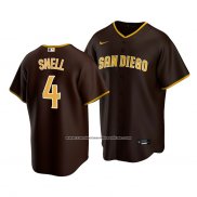 Camiseta Beisbol Hombre San Diego Padres Blake Snell 4 Replica Road Marron
