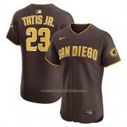 Camiseta Beisbol Hombre San Diego Padres Fernando Tatis Jr Segunda Elite Marron
