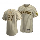 Camiseta Beisbol Hombre San Diego Padres Keone Kela Sand Autentico Alterno Marron