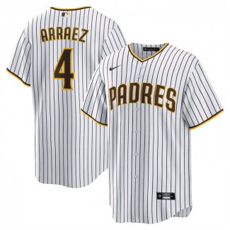 Camiseta Beisbol Hombre San Diego Padres Luis Arraez Primera Replica Blanco