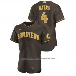 Camiseta Beisbol Hombre San Diego Padres Wil Myers Autentico 2020 Alterno Marron