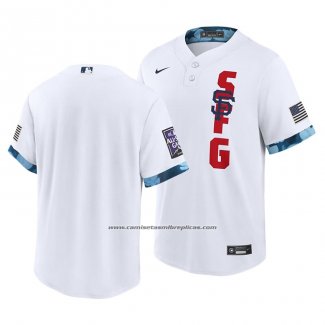 Camiseta Beisbol Hombre San Francisco Giants 2021 All Star Replica Blanco