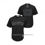 Camiseta Beisbol Hombre San Francisco Giants Austin Slater 2019 Players Weekend Replica Negro