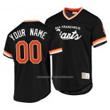Camiseta Beisbol Hombre San Francisco Giants Custom Cooperstown Collection Script Fashion Negro