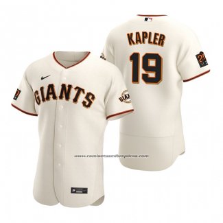 Camiseta Beisbol Hombre San Francisco Giants Gabe Kapler Autentico Primera Crema