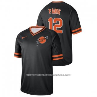 Camiseta Beisbol Hombre San Francisco Giants Joe Panik Cooperstown Collection Legend Negro