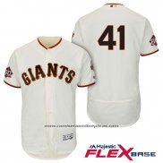 Camiseta Beisbol Hombre San Francisco Giants Mark Melancon Crema Primera Flex Base