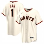 Camiseta Beisbol Hombre San Francisco Giants NO 1 Dad Primera Replica Blanco