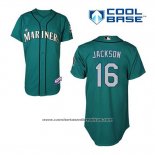 Camiseta Beisbol Hombre Seattle Mariners Austin Jackson 16 Verde Alterno Cool Base