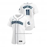 Camiseta Beisbol Hombre Seattle Mariners Edgar Martinez Autentico 2020 Primera Blanco