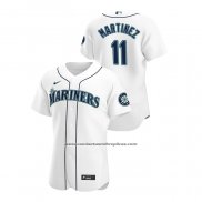 Camiseta Beisbol Hombre Seattle Mariners Edgar Martinez Autentico 2020 Primera Blanco