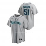 Camiseta Beisbol Hombre Seattle Mariners Ichiro Suzuki Replica Road Gris