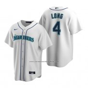 Camiseta Beisbol Hombre Seattle Mariners Shed Long Jr. Replica Primera Blanco