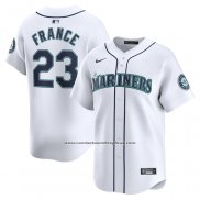 Camiseta Beisbol Hombre Seattle Mariners Ty France Primera Limited Blanco