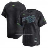 Camiseta Beisbol Hombre Tampa Bay Rays 2025 City Connect Limited Negro