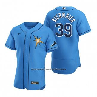 Camiseta Beisbol Hombre Tampa Bay Rays Kevin Kiermaier Autentico 2020 Alterno Azul