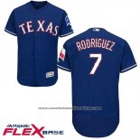 Camiseta Beisbol Hombre Texas Rangers 7 Pudge Rodriguez 2017 Flex Base
