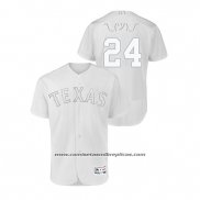 Camiseta Beisbol Hombre Texas Rangers Hunter Pence 2019 Players Weekend Autentico Blanco