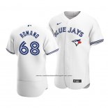 Camiseta Beisbol Hombre Toronto Blue Jays Jordan Romano Autentico Primera Blanco