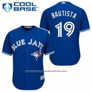 Camiseta Beisbol Hombre Toronto Blue Jays Jose Bautista 19 Azul Alterno Cool Base
