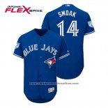 Camiseta Beisbol Hombre Toronto Blue Jays Justin Smoak Flex Base Entrenamiento de Primavera 2019 Azul