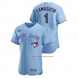 Camiseta Beisbol Hombre Toronto Blue Jays Shun Yamaguchi Authentic 2020 Alterno Azul