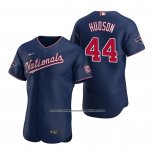 Camiseta Beisbol Hombre Washington Nationals Daniel Hudson Autentico Replica Azul