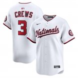 Camiseta Beisbol Hombre Washington Nationals Dylan Crews Alterno Limited Blanco