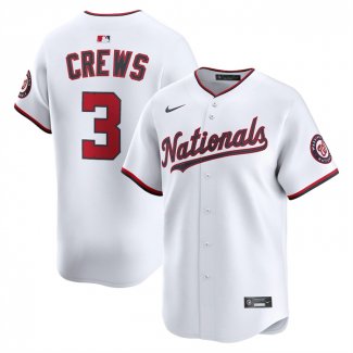 Camiseta Beisbol Hombre Washington Nationals Dylan Crews Alterno Limited Blanco