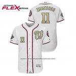 Camiseta Beisbol Hombre Washington Nationals Ryan Zimmerman 2019 Gold Program Flex Base Blanco